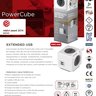 powercube extended usb pwc x4u filtro linha universal tomada 6