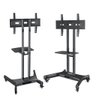 pedestal para tv de 32 a 75 suporte videoconferencia com rodizios cts55 nb 5