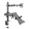 suporte de mesa duplo para monitor e notebook tm22nb 2