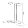 pedestal para caixas acusticas bookshelf bs 03l 6