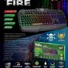 teclado gamer membrana tripla 120 teclas iluminado hybrid mechanical pulse fire tghmpf elg 3