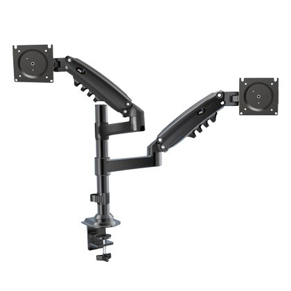 suporte para 2 monitores multiarticulado fh160n com torre e pistao a gas 1