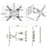 Suporte Articulado para TV P400 ELG Dimensões