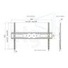 Suporte Fixo para TV 55 a 100 N01V8 ELG Dimensões