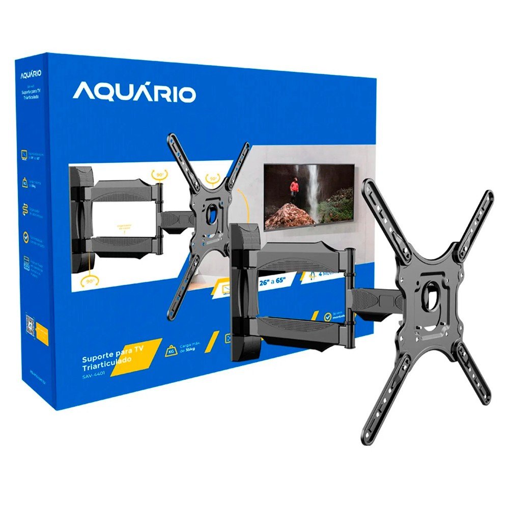 Suporte Articulado TV 26 a 65 Parede SAV-4401 AQUÁRIO