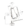 Suporte Antifurto para Tablet TBM-5 Central Suportes Dimensões