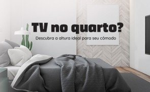 banner altura ideal da tv no quarto central suportes blog