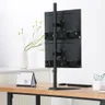 Suporte para 2 Monitores Vertical com Base de Mesa V1224N Ambientada Traseira