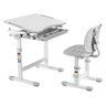 Mesa Cadeira Infantil Estudos e Desenho Regulável B201S Cinza Central Suportes 2
