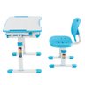 Mesa Cadeira Infantil Estudos e Desenho Regulável B201S Azul 2 Central Suportes