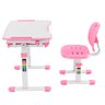Mesa Cadeira Infantil Estudos e Desenho Regulável B201S Rosa 2 Central Suportes