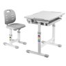 Mesa Cadeira Infantil Estudos e Desenho Regulável B201S Cinza 1 Central Suportes