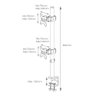 Suporte 2 Monitores 14 a 32 Vertical Base Morsa SIM-1500 Desenho Técnico
