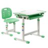 Mesa + Cadeira Infantil Estudos e Desenho Regulável B201S Verde 01