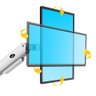 Suporte Articulado para Monitor 17 a 35 Pistão a Gás F82LG ELG Giro da Tela
