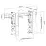 Suporte para Vídeo Wall TV 37 a 70 CS-46T-LVW02 Pop-Out Central Suportes Desenho Técnico 1