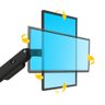 Suporte Articulado para Monitor 17 a 35 Pistão a Gás F82N Preto ELG 3