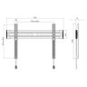 Suporte Fixo de Parede para TV 32 a 86 E600 ELG Desenho Técnico