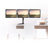 Suporte 3 Monitores de Mesa 13 a 27 Braço Articulado CTM-TRIO Ambientada