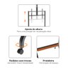 Pedestal Móvel para TV 42 a 100 com Rodízios SM-ST07 Sumay 4