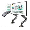 Kit 2 Suportes Articulados Monitor e Notebook Pistão F80 NB + Bandeja Apoio NBH-2 Foto 4