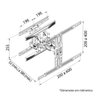 Suporte Articulado para TV 32 a 75 de Parede P6-NB P600 ELG Desenho Técnico
