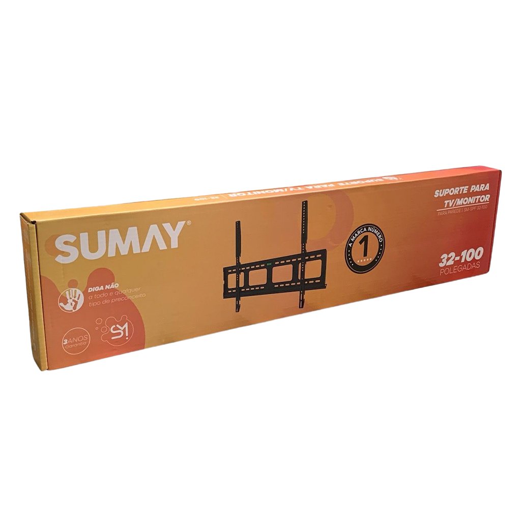 Suporte Fixo de Parede para TV 43 a 100 Sumay SM-SPF-32100