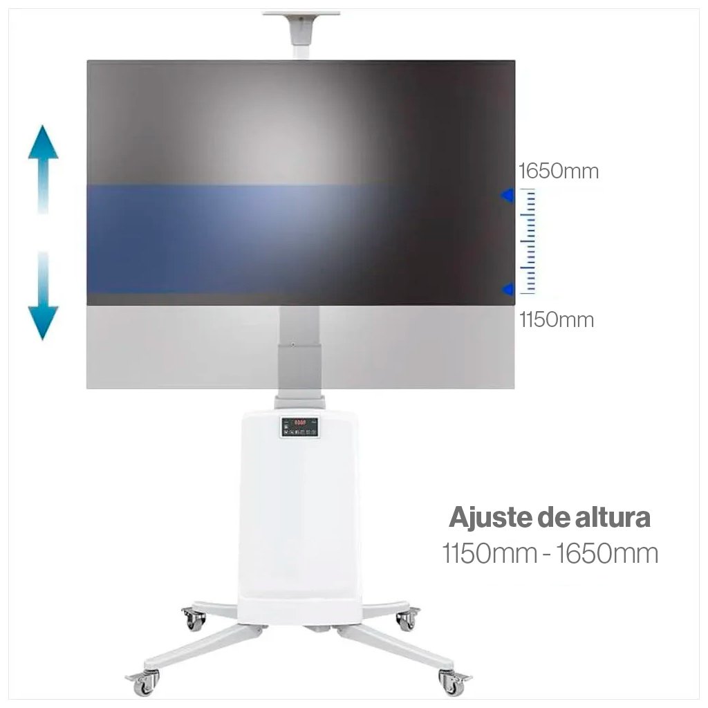 Suporte Pedestal Móvel TV 55 a 85 Motorizado TW85W NB