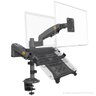 Suporte Monitor e Notebook Braço Articulado Pistão a Gás H180 Bandeja NBH-2 1