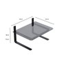Suporte de Mesa para Monitor com Vidro Fumê Reliza Office Dimensões
