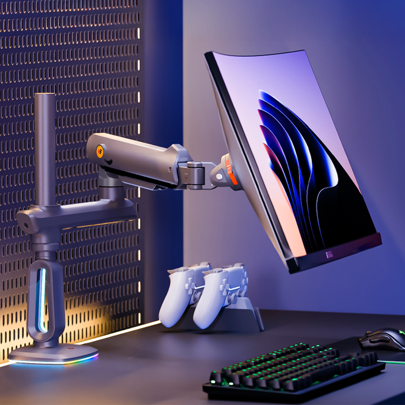 Suporte Monitor Gamer 32 a 60 Articulado com Mola Mecânica F7-G