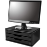 Suporte para Monitor com 3 Gavetas MDF Preto 3347 Souza Office