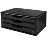 Suporte para Monitor com 3 Gavetas MDF Preto 3347 Souza Office 2