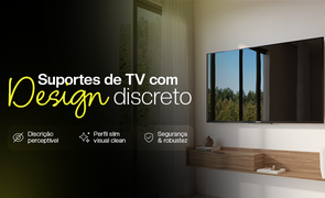 banner suportes discretos para tv