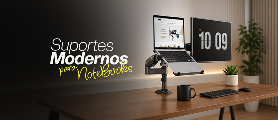 Suporte para Notebook com Design Moderno para Escritório Corporativo Suporte para Notebook com Design Moderno para Escritório Corporativo