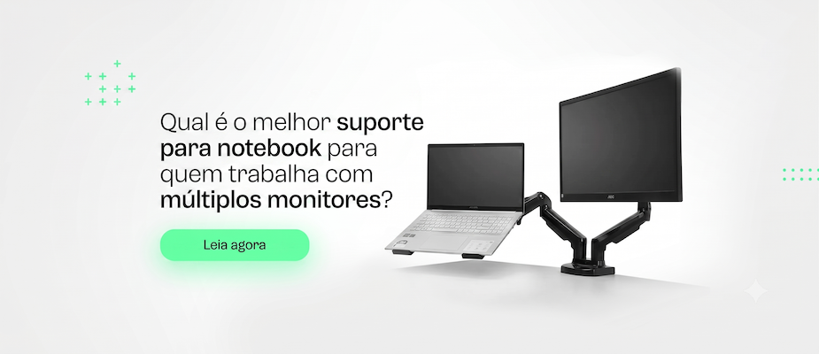 Qual é o melhor suporte para notebook para quem trabalha com múltiplos monitores?
