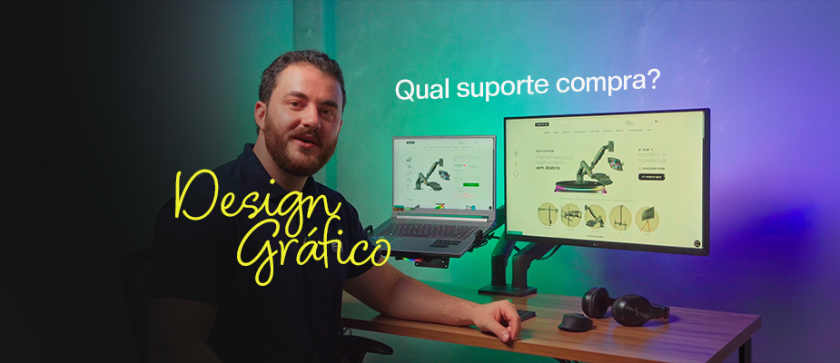 Qual suporte para monitor comprar para uso profissional de design gráfico? Qual suporte para monitor comprar para uso profissional de design gráfico?